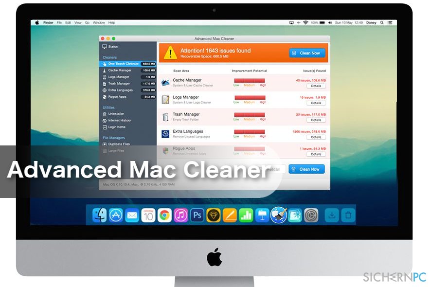 advanced mac cleaner deinstallieren